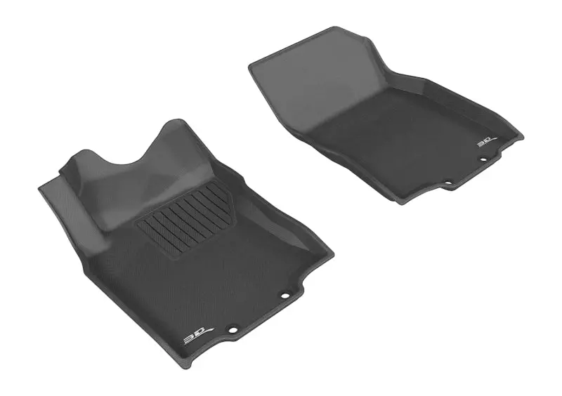 3D Maxpider 2014-2020 Nissan Rogue/Rogue Sport Kagu 1St Row Floormat - Black 1