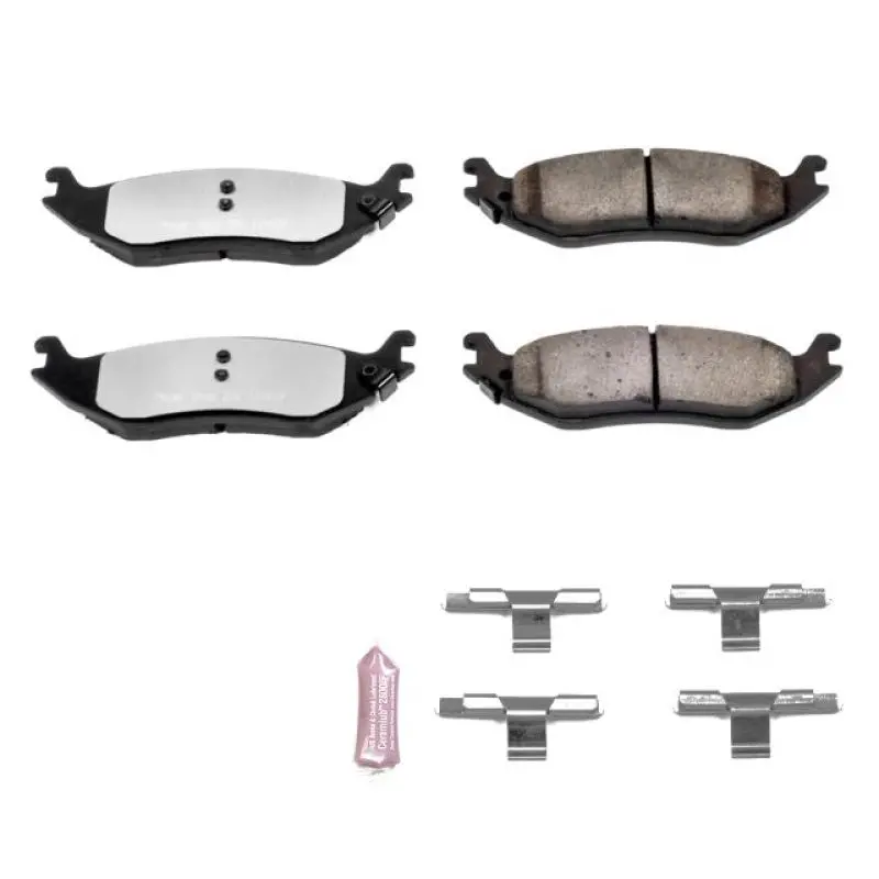Power Stop 07-09 Chrysler Aspen Rear Z36 Truck & Tow Brake Pads W/Hardware 1