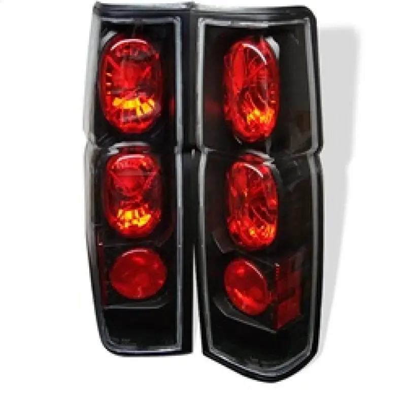 Spyder Nissan Hardbody 86-97 Euro Style Tail Lights Black Alt-Yd-Nh86-Bk 1