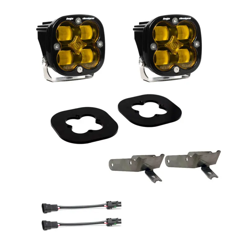 Baja Designs 11-16 Ford Super Duty Fog Pocket Kit - Amber 1