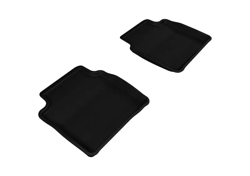 3D Maxpider 2008-2012 Chevrolet Malibu Kagu 2Nd Row Floormats - Black 1