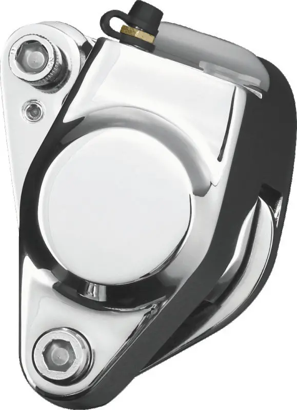 Bikers Choice 84-99 Big Twin Chrome Front 2 Piston Caliper Assembly W/Pads Replaces H-D 44046-84C 1