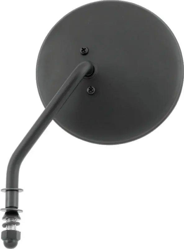 Bikers Choice Black 4 Inch Round Mirror Short Left Universal 1