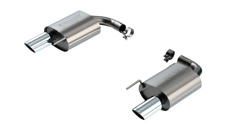 Borla 2024-2025 Ford Mustang Eco Boost 2.3L S-Type Axle Back Exhaust W/ Chrome Tips 1