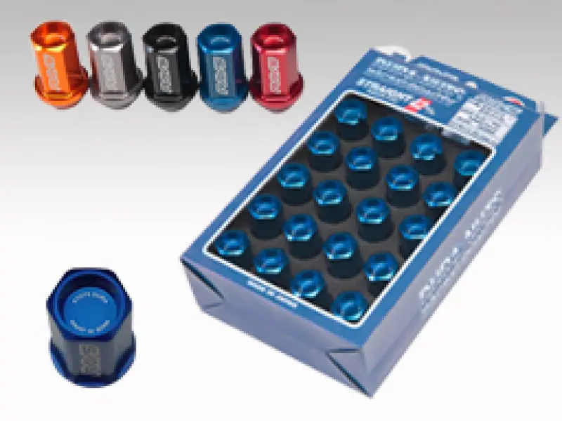 Rays Dura-Nut L42 Straight Type 14X1.50 Lug Nut Set 16 Lug 4 Lock Set - Black 1