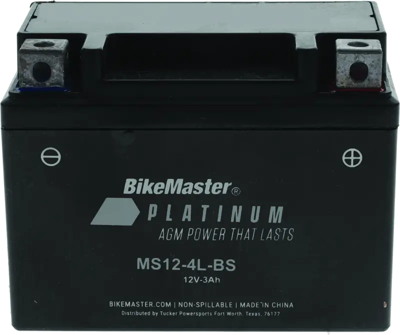Bikemaster Agm Battery - Ms12-4L-Bs 1