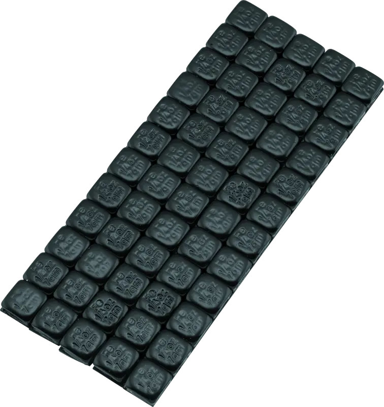 Bikemaster Square Wheel Weights Adhesive 1/4Oz - Black 1