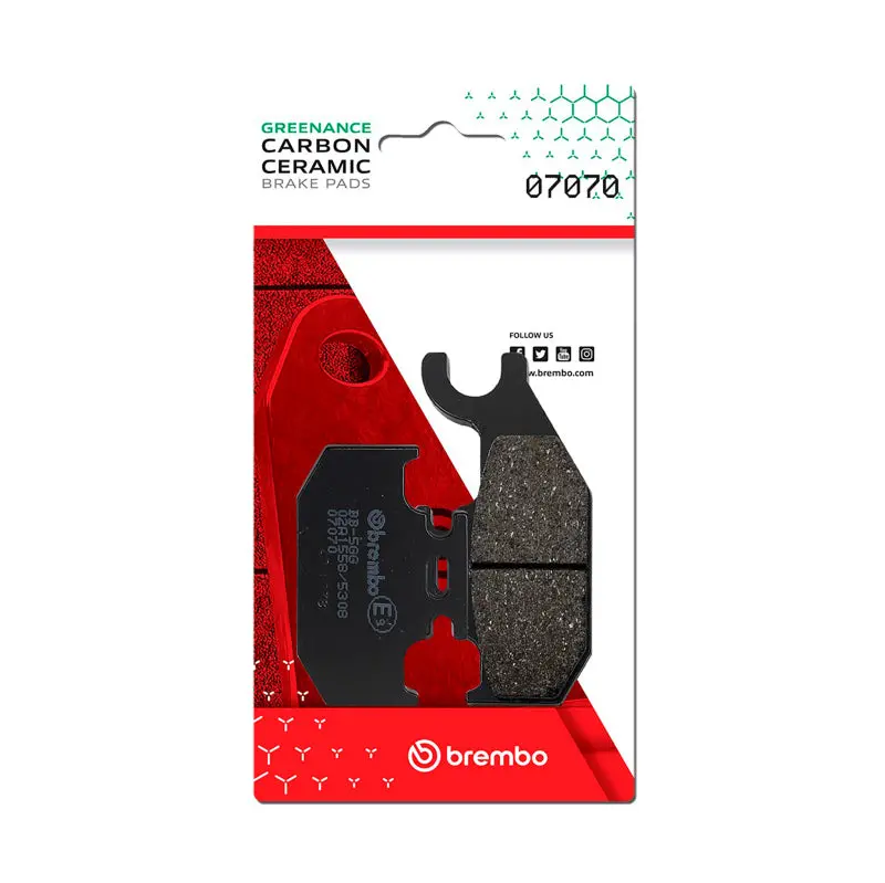 Brembo Oe Suzuki Sixteen/Suzuki Uh/Suzuki Ux Carbon Ceramic Brake Pad - Rear 1