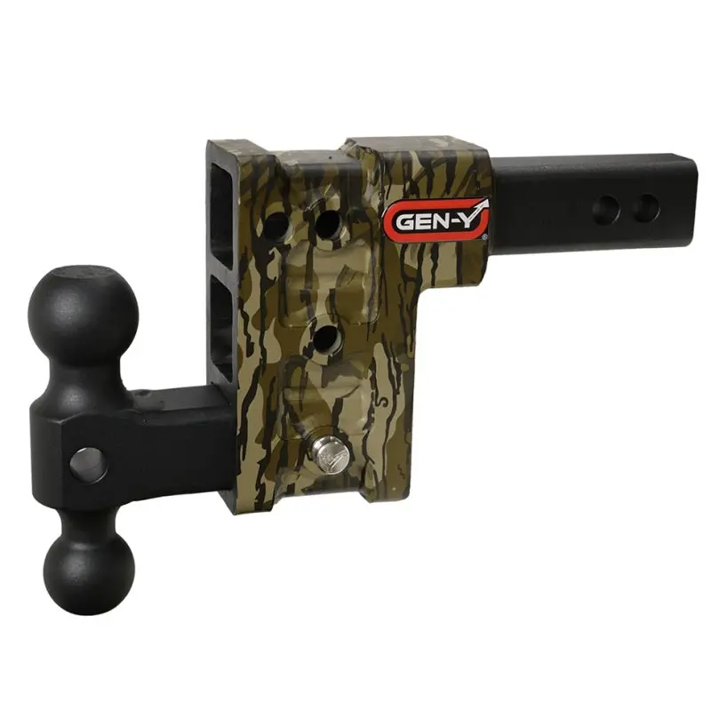 Gen-Y Mega Duty 2In Shank 5In Drop 2K Tw 16K Hitch W/Gh-051 Dual-Ball - Mossy Oak 1