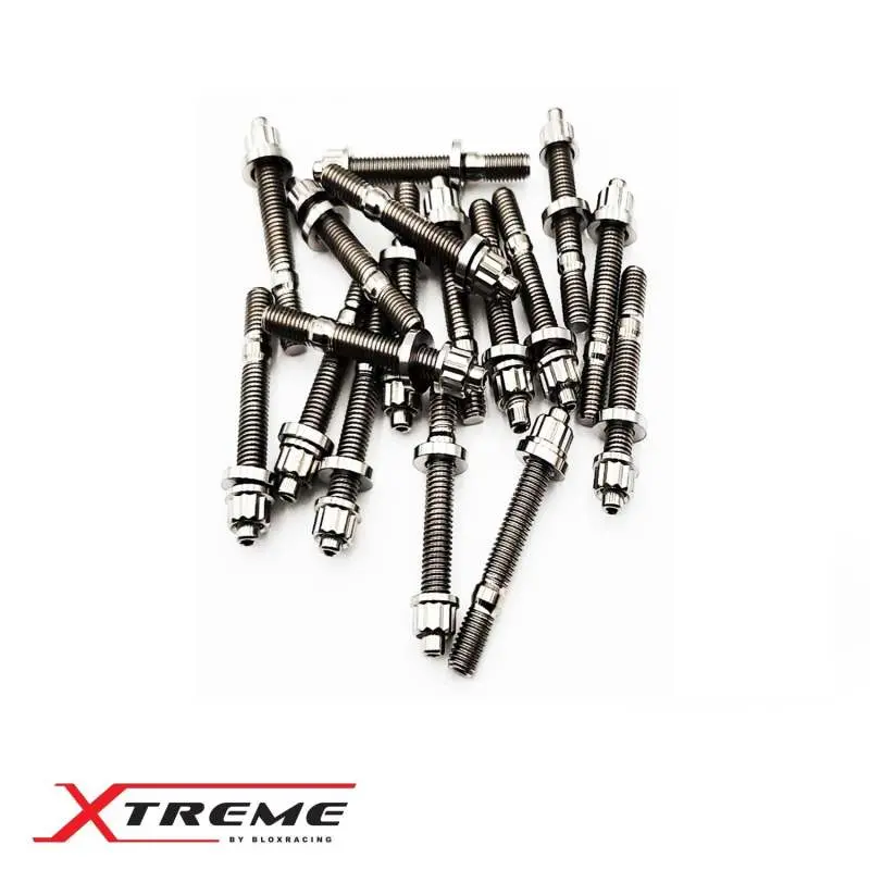 Blox Racing M8x1.25X65mm Single Piece - Titanium 1