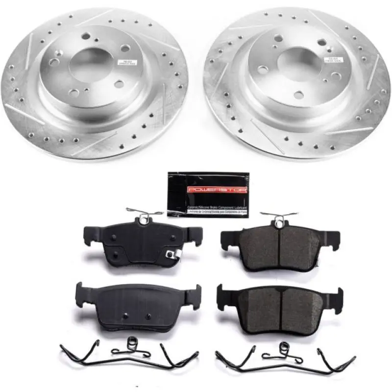 Power Stop Z23 Evolution Sport Rear Brake Kit For 2017-2021 Honda Civic Type R [Fk8] 1