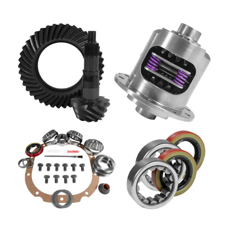 Yukon 8.8In Ford 3.73 Rear Ring & Pinion Install Kit 31 Spline Positraction 2.53In Axle Bearings 1