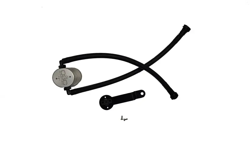J&L 14-18 Chevy Silverado 1500 / 14-18 Gmc Sierra 1500 4.3L V6 Oil Separator - Clear Anodized 1