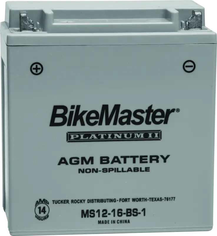 Bikemaster Agm Battery - Ms12-16-Bs-1 1