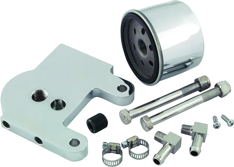 Bikers Choice 76-99 4 Speed Big Twin / Softail Oil Filter / Voltage Regulator Mounting Kit 1