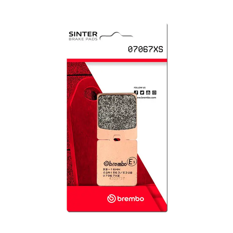 Brembo Oe 08-17 Gilera Rc Fuoco Ie 500Cc/06-10 Piaggio Vespa Lx 60 250Cc Sinter Brake Pad - Front 1