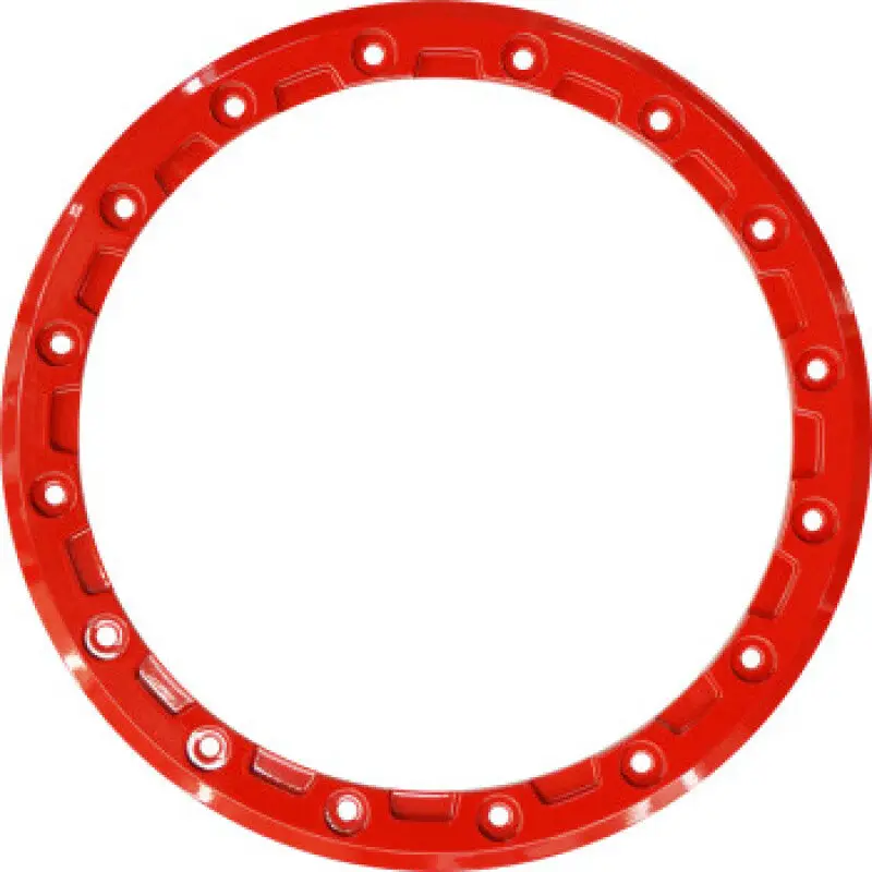 Raceline Beadlock Ring - Alpha -15In - 16 Hole - 12Mm - Red 1