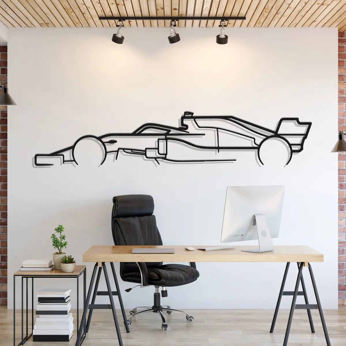 Formula1 F1 Metal Car Wall Art - Mt0983 1