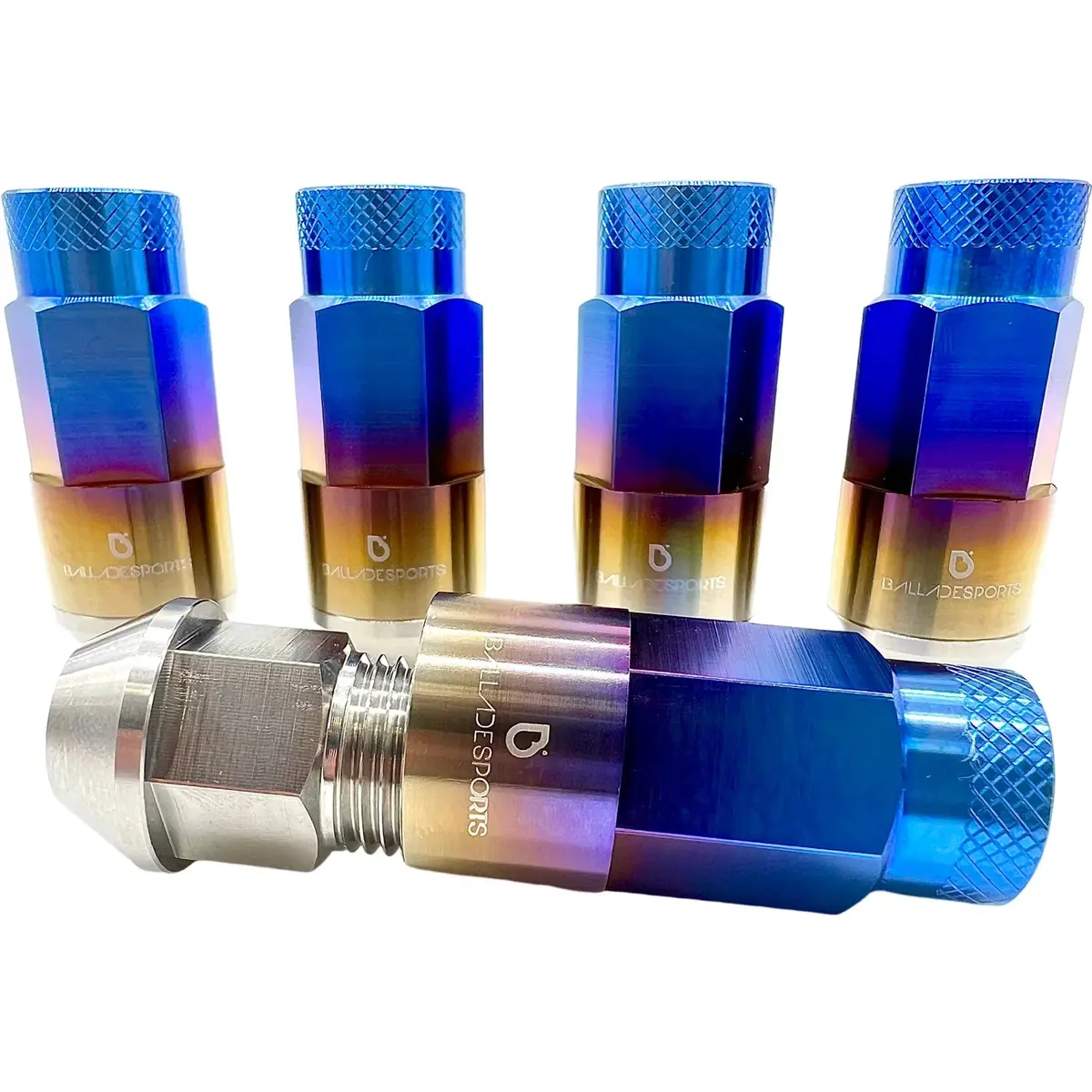 Ballade Sports Titanium Shell Type Open Ended Lug Nut Set For 2016+ Honda/Acura 1