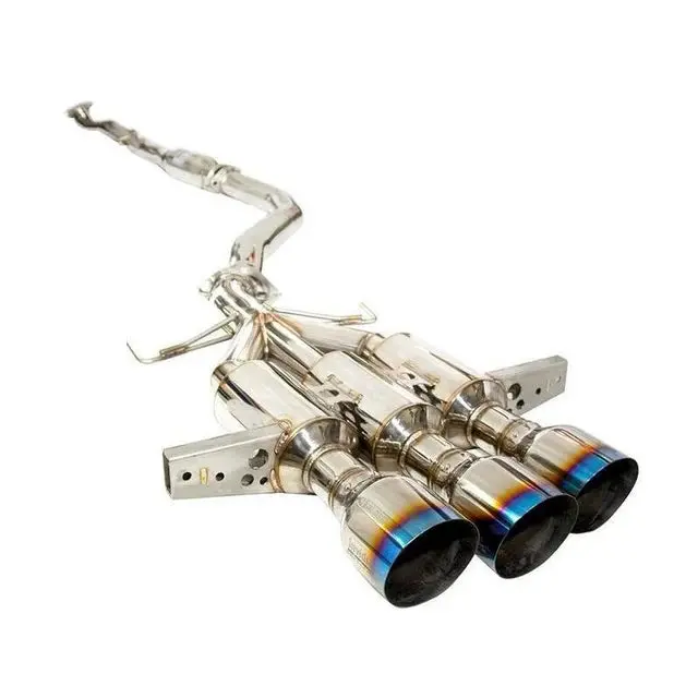 Invidia Gemini R400 Full Titanium Catback Exhaust W/ Triple Tips + Front Pipe For 2017+ Honda Civic Type R [Fk8] 1