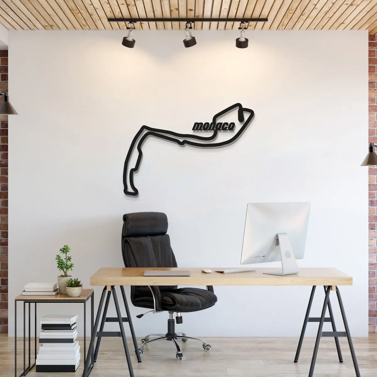 Monaco Formula 1 Metal Circuit Wall Art - Mt1052 1