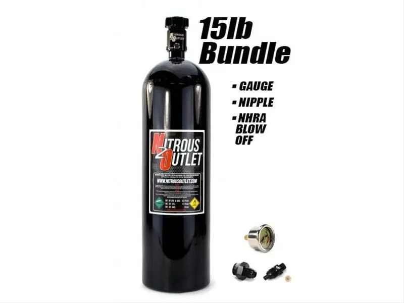 Nitrous Outlet 10-Lb Stainless Steel Nitrous Bottle – Dot-Certified (00-30170-8) 1