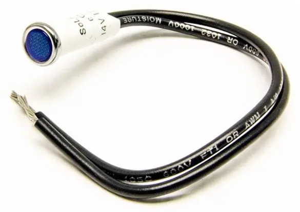 Blue 5/16" Indicator Dash Light For Pw80206 Applications 1