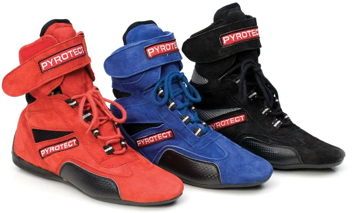 Sfi-5 Certified Sport High-Top Racing Shoes – Black 1