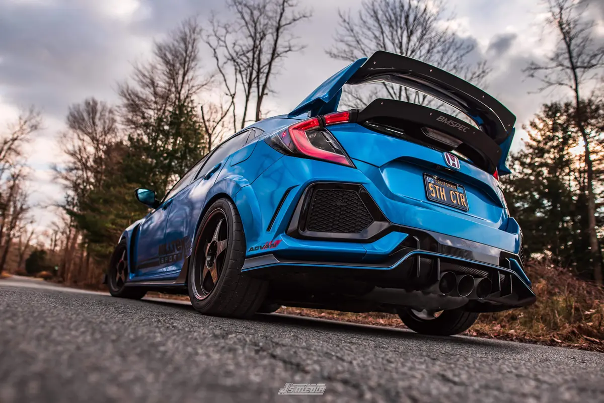 Epsilon+ Double Spoiler Extension For 17-21 Honda Civic Type R [Fk8] 1