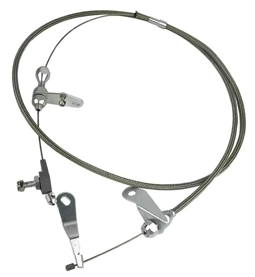 Rpcr5100 Braided Stainless Steel Kickdown Cable – Transmission Throttle Linkage Upgrade 1