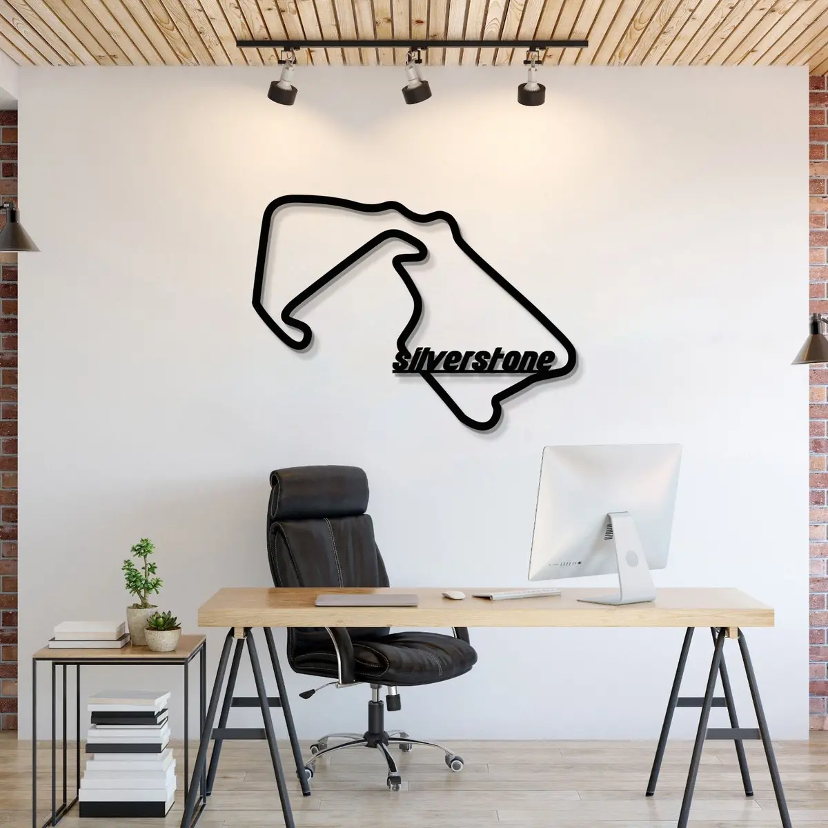 Silverstone Formula 1 Metal Circuit Wall Art - Mt1089 1