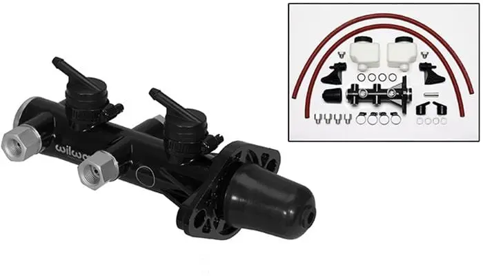 Wilwood 260-14244-Bk Black Aluminum Tandem Master Cylinder 1