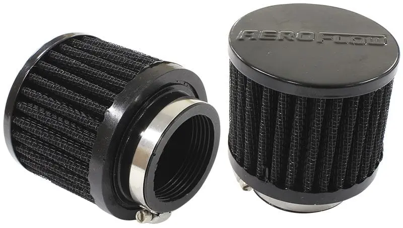 Black Clamp-On Breather Cap For Oil Vapor Management 1