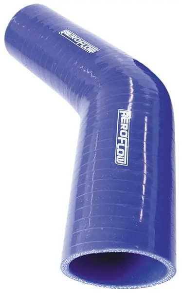 Gloss Blue 45° Silicone Hose Adapter: 2.5" (63Mm) To 2.25" (57Mm) Reducer/Expander 1