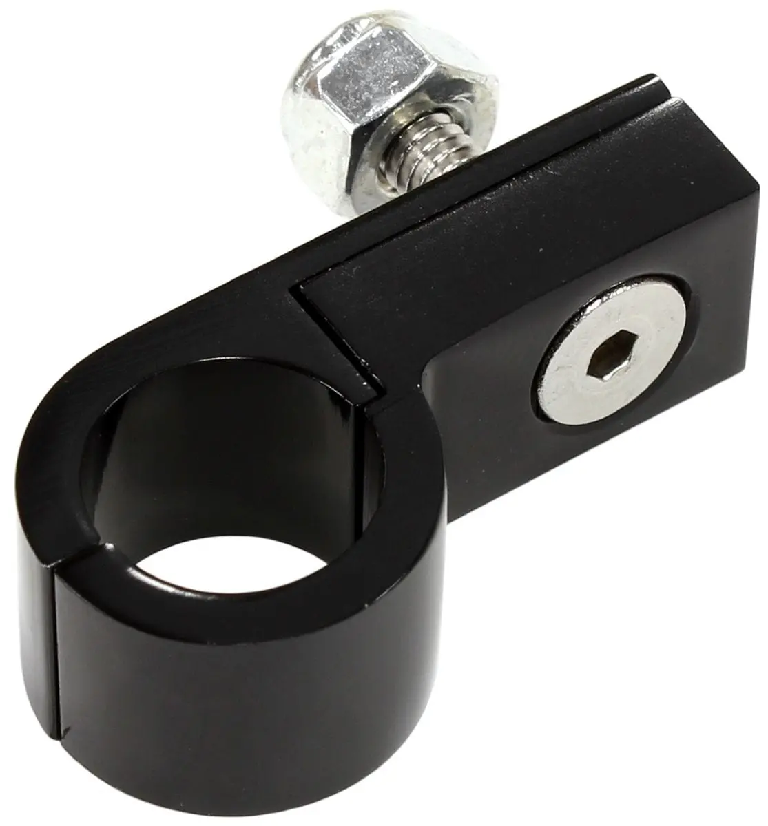 Black Anodized Billet Aluminum P-Clamp – 1/4" (6.3Mm) Hose Diameter 1