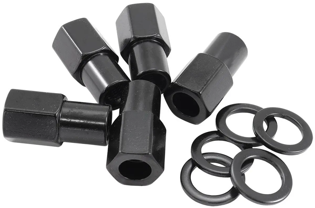 M12×1.25Mm Black Oxide Open-Shank Wheel Nuts – 0.750" Length 1