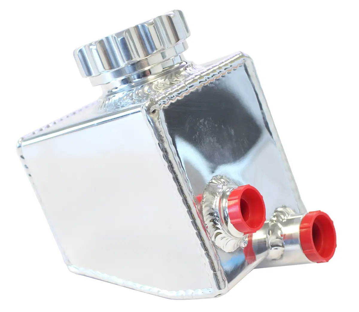 Polished Aluminum Power Steering Reservoir – Custom Fabricated Af77-1020 Design 1
