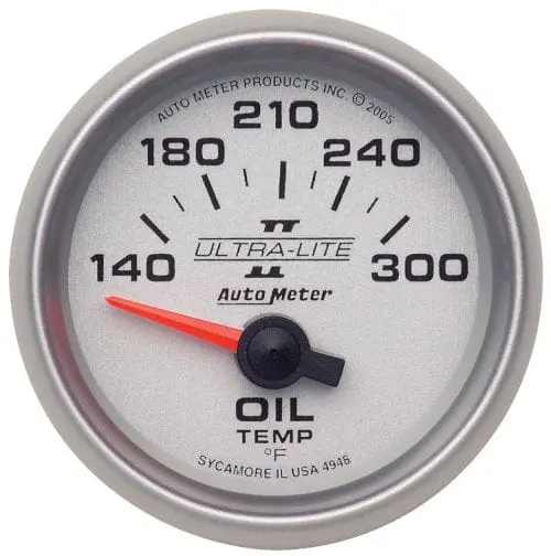 Ultra-Lite Ii Au4948 Oil Temperature Gauge With Slim Profile 1