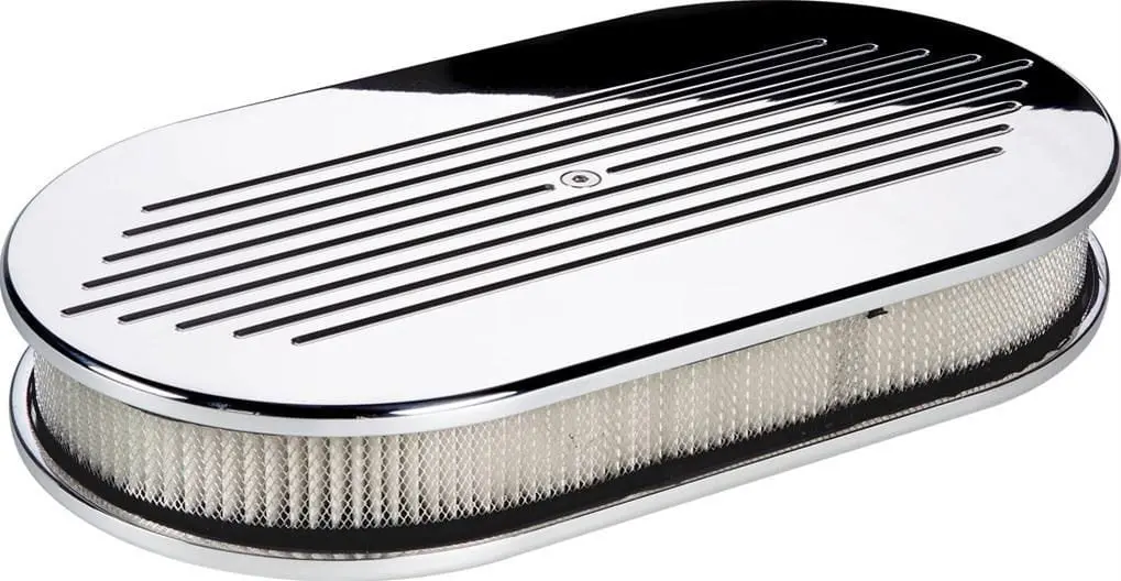Polished Aluminum Ball-Milled Oval Air Cleaner Assembly – Bs15420 1