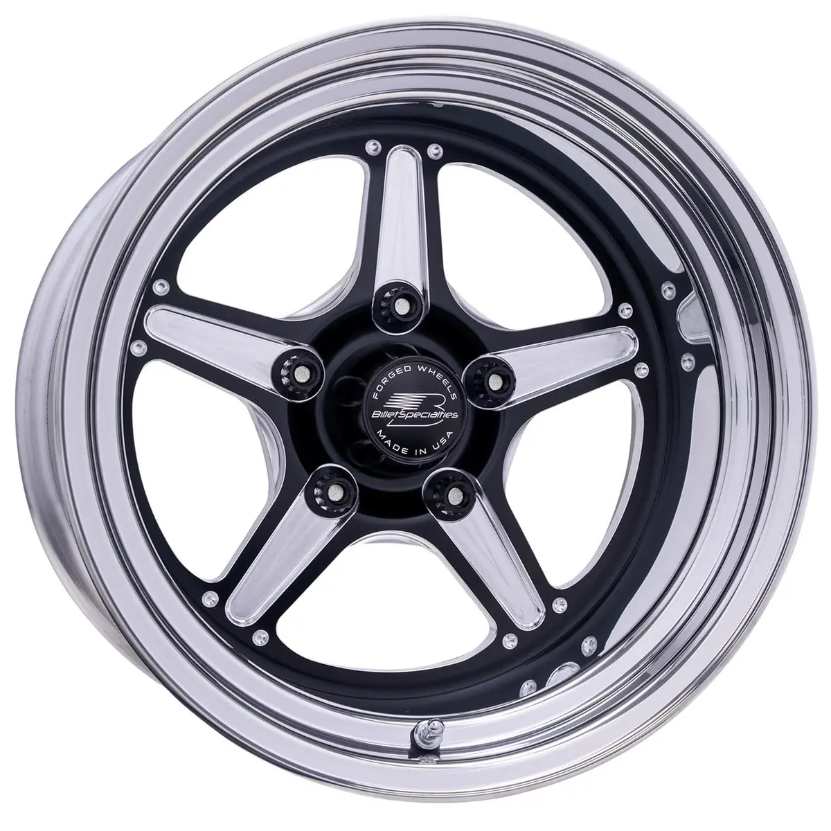 Billet Specialties Street Lite 15" Black Machined Wheel — Brs23514L7355 1