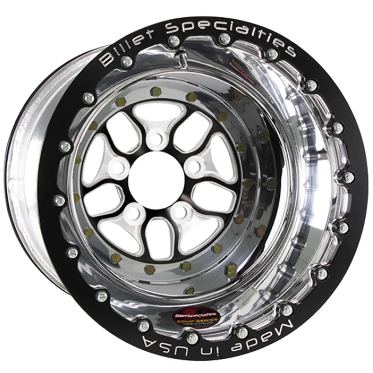 Billet Specialties Cdb075157350 Forged Aluminum Drag Wheel – 15X7", 5X4.75" Bolt Pattern 1