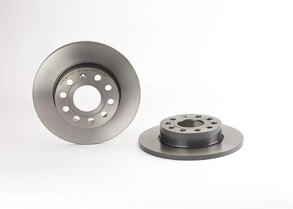 Brembo 08.9488.11 Uv-Coated Premium Brake Rotors – Drilled & Slotted 1
