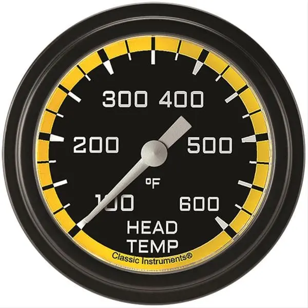 Classic Instruments Auto Cross Yellow Series Dash Gauges – Ax397Yblf 1