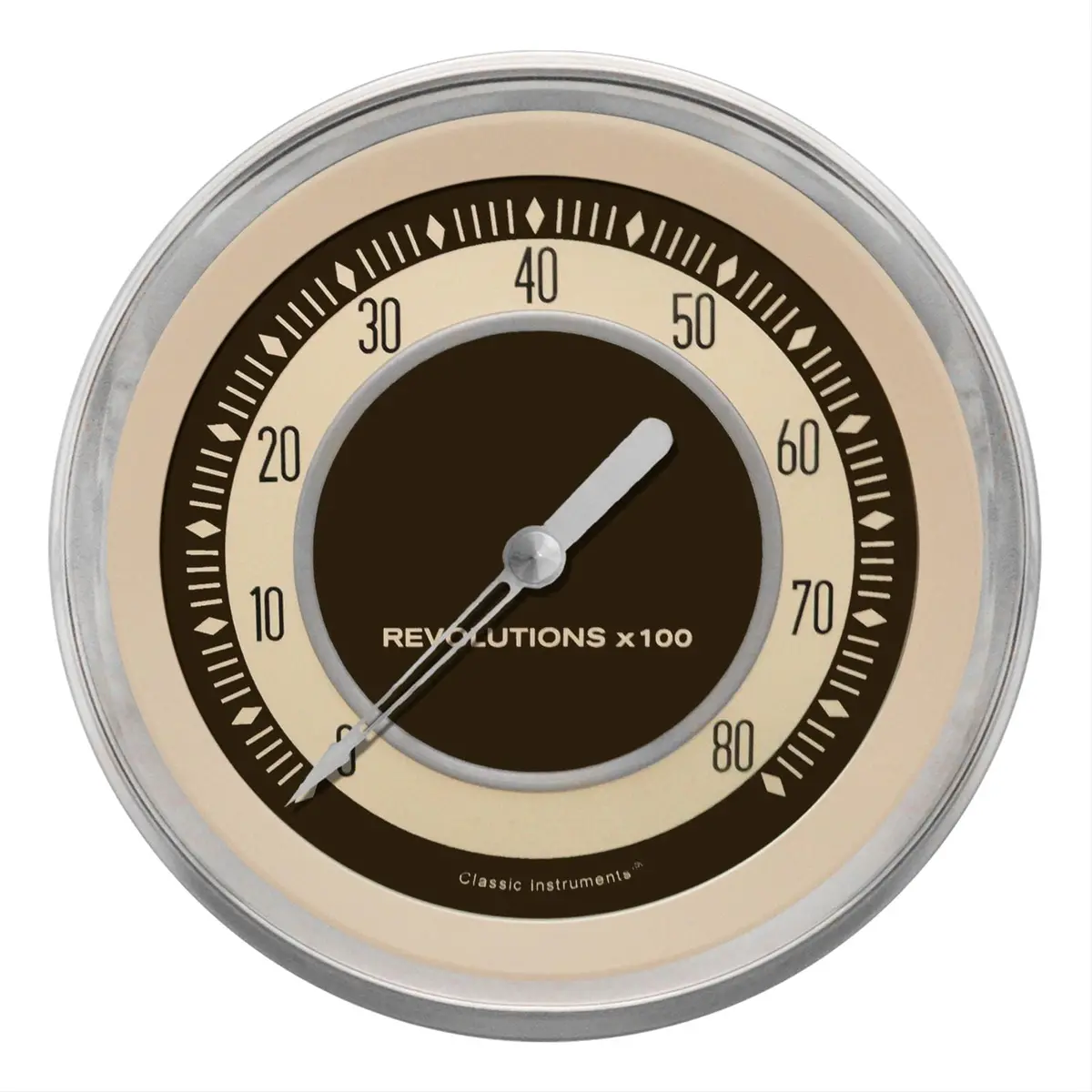 Classic Instruments Nostalgia Vt Series Tachometer – Vintage-Styled Analog Gauge With Led Backlight, Nt71Slc 1