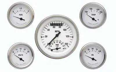 Classic Instruments White Hot Series Analog Gauge Cluster – Wh35Slc 1