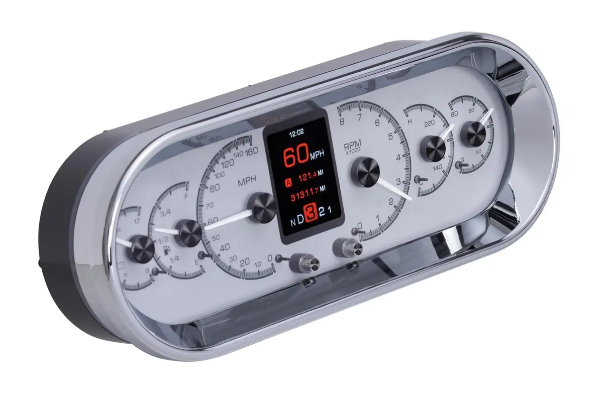 Dakota Digital Hdx-2018-S Universal Analog Gauge Kit – Rounded Rectangle Display 1