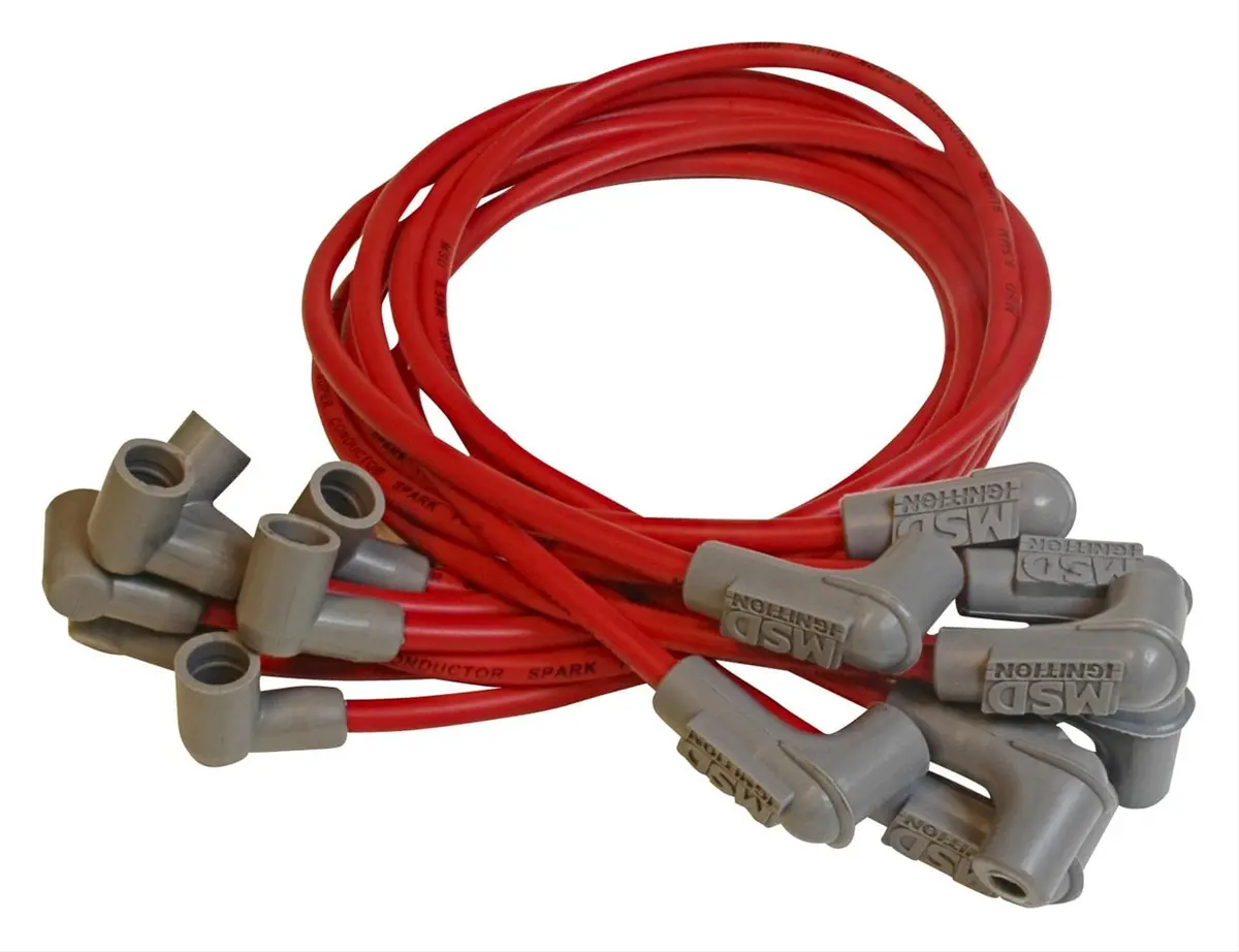 Msd 8.5Mm Super Conductor Spark Plug Wire Set - Low-Resistance Design 31659 1
