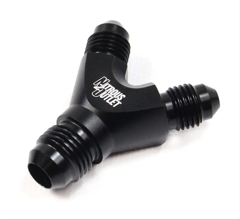 Nitrous Outlet Stainless Steel Y-Fitting – Dual-Outlet Nitrous Distribution, 00-01715 1