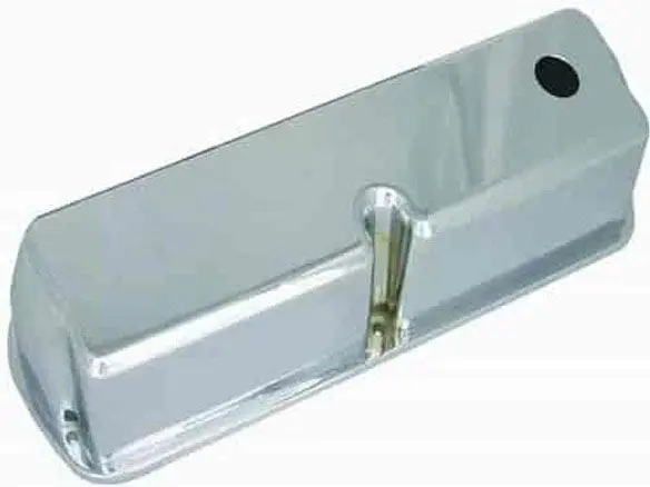 Polished Aluminum Tall Baffled Valve Covers With Integrated Breather Hole 1