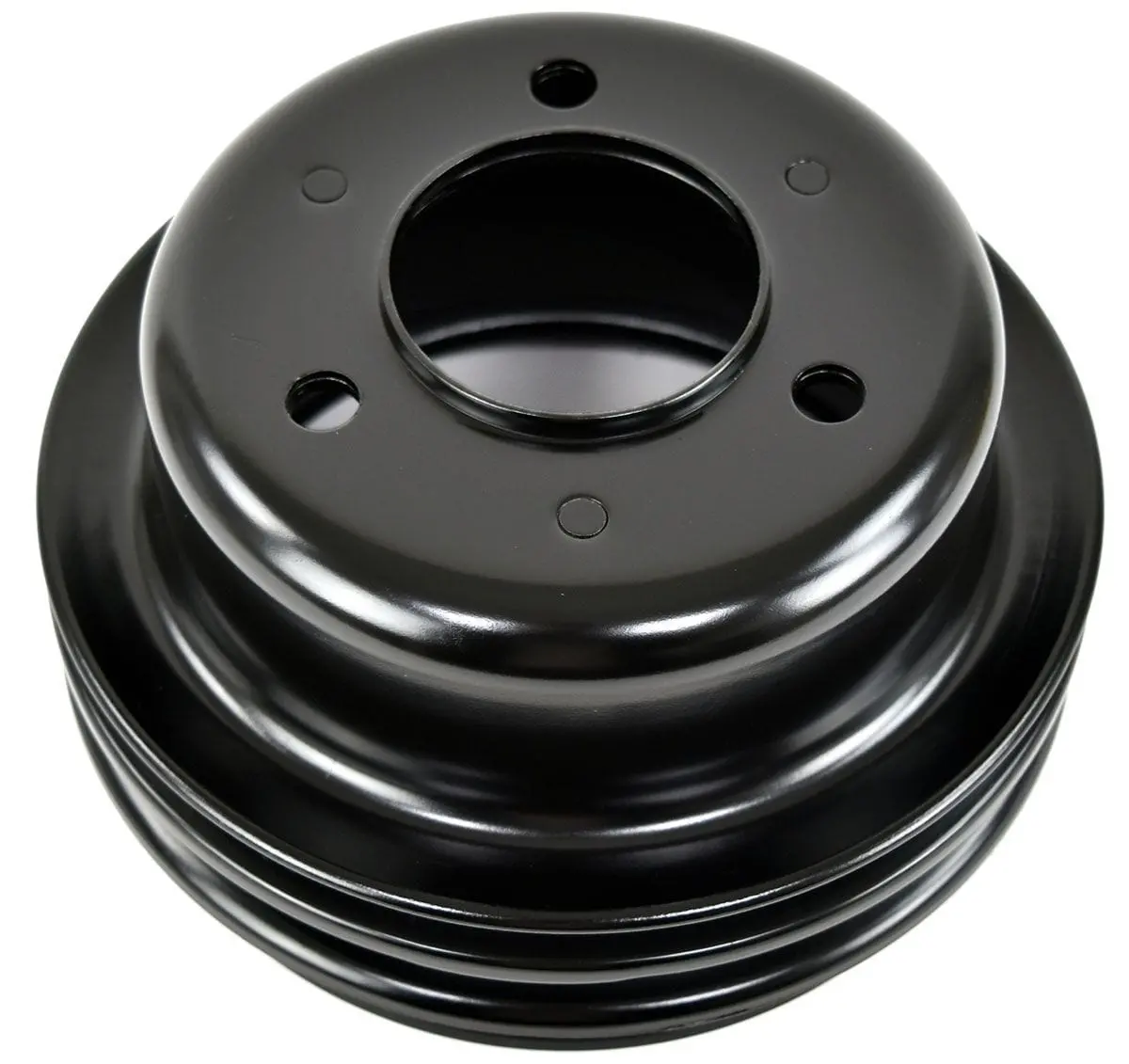 Black Steel Crankshaft Lower Pulley, Single Groove 6-5/8" Dia, 2" Deep Rpcr8971B 1